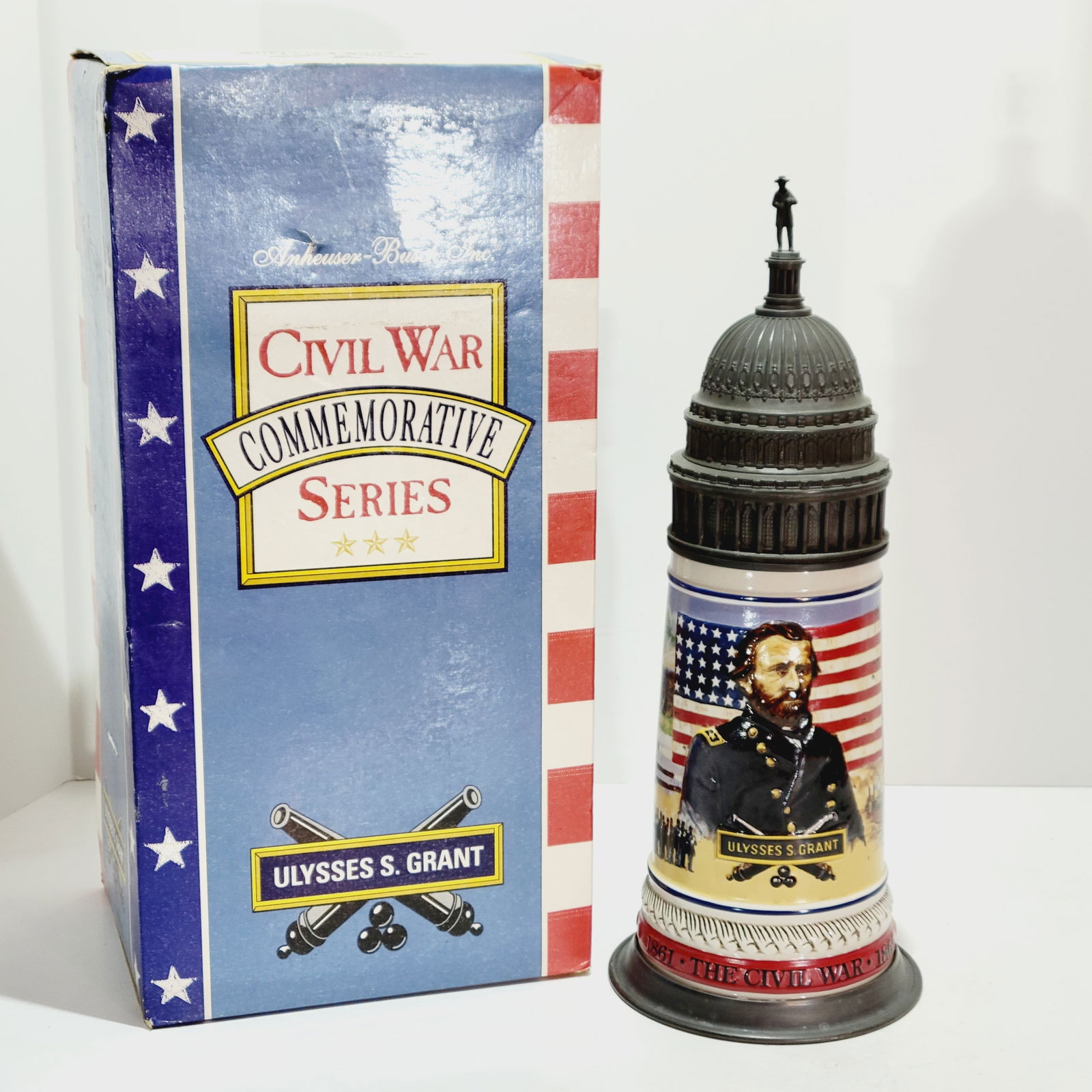 Anheuser-Busch CS181, Ceramarte Brazilian Beer Stein, General Ulysses S. Grant (1 of 13)