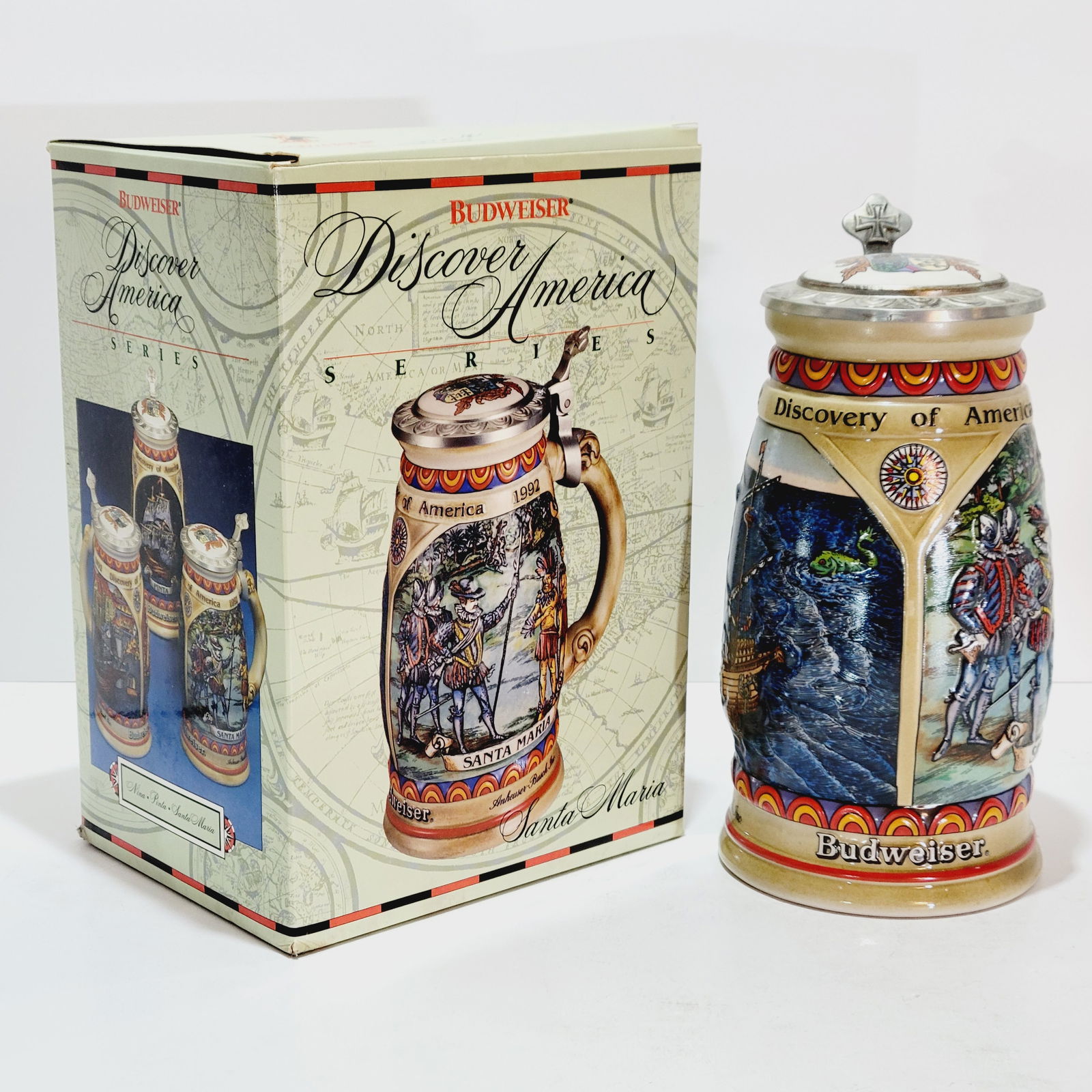 Anheuser-Busch CS138, Ceramarte Brazilian Beer Stein, Santa Maria (1 of 13)