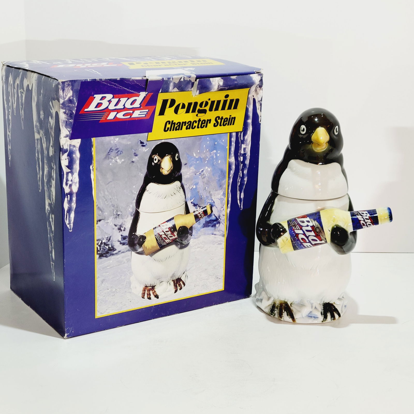 Anheuser-Busch CS315, German Beer Stein, Bud Ice Character (1 of 11)