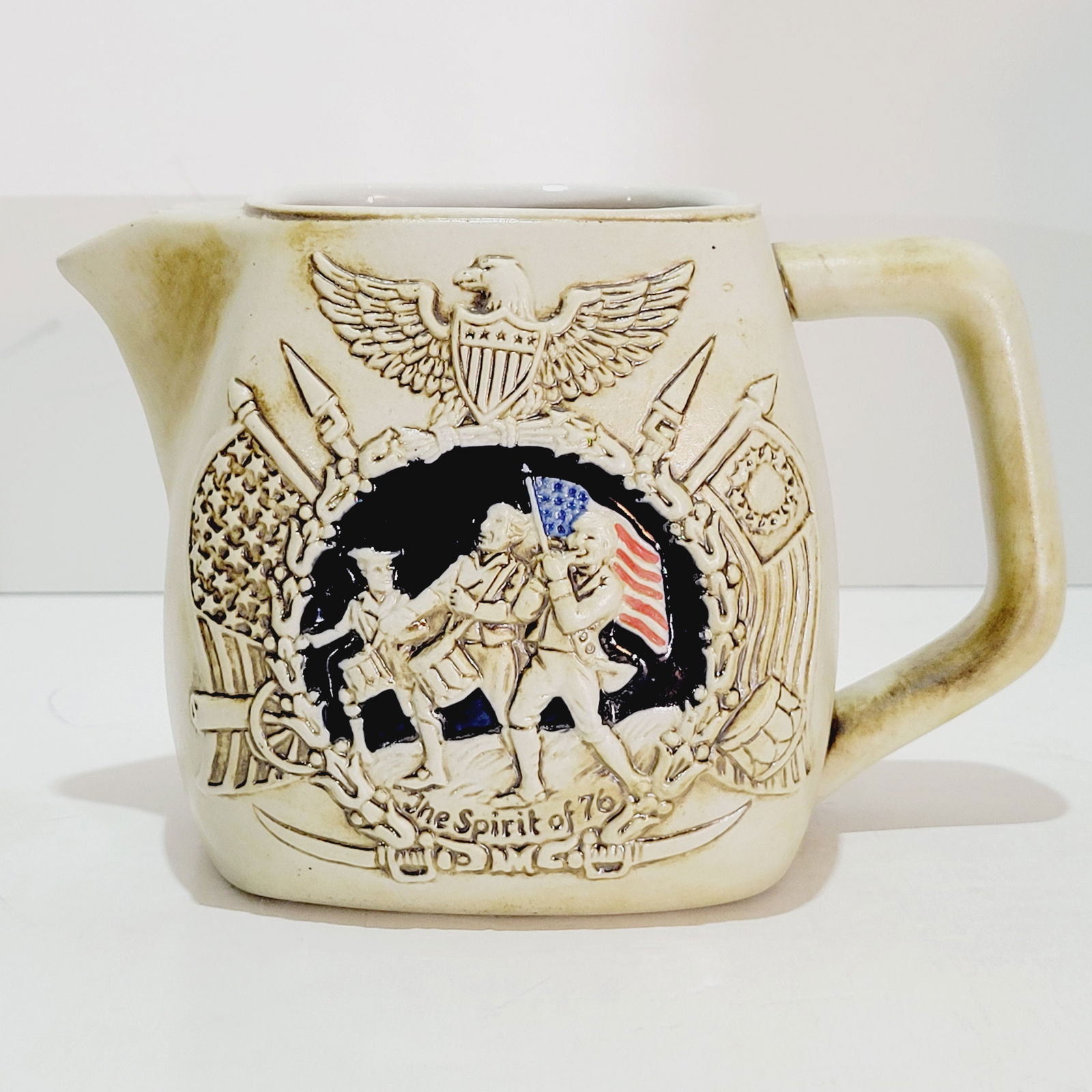 Americana Series Pitcher, Ceramarte Brazilian Pitcher, 200 Years of Liberty (1 of 8)