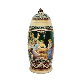 Matthias Girmscheid #899, German Beer Stein, Festive Tavern Scene