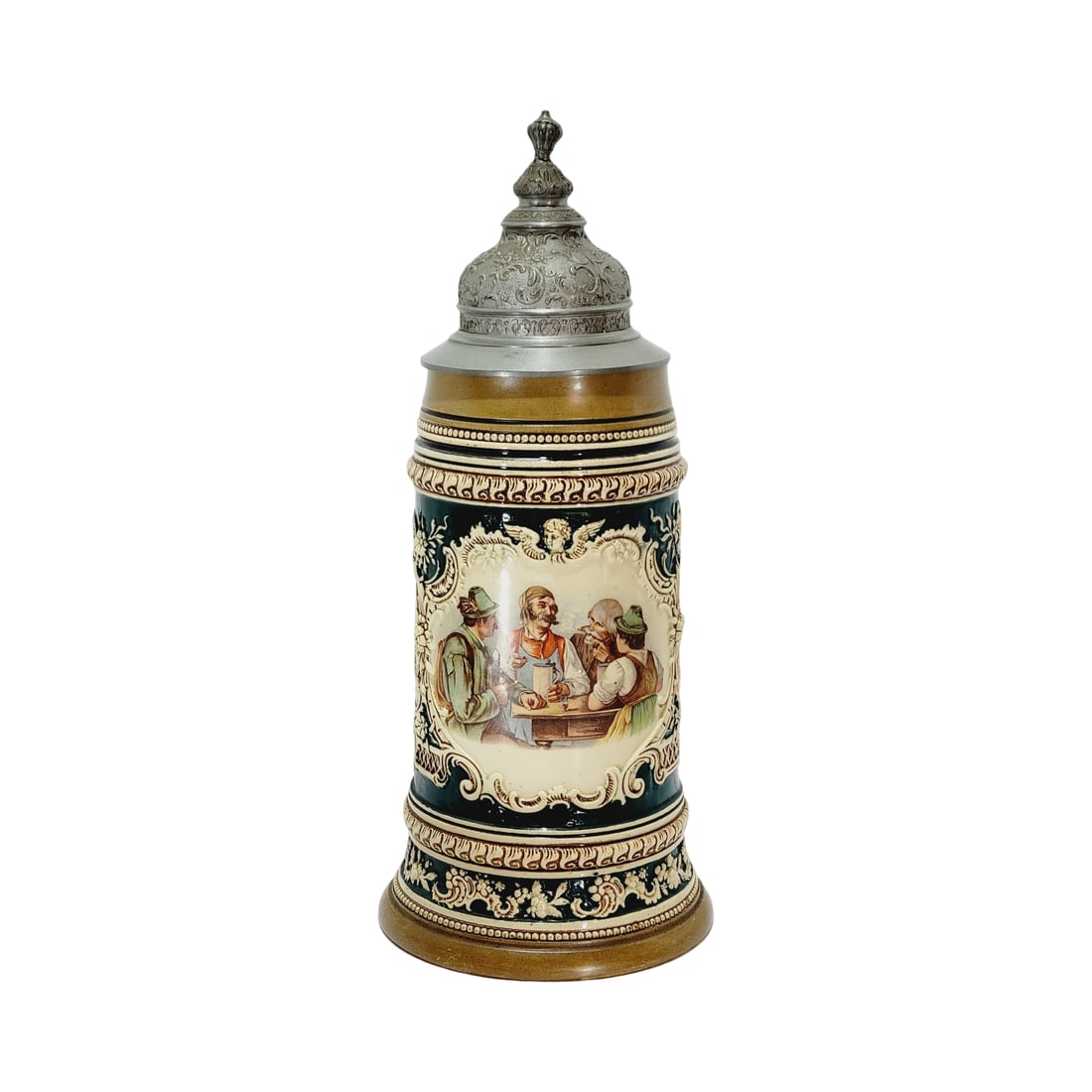 A.J. Thewalt #138, German Beer Stein, Festive Scene (1 of 10)