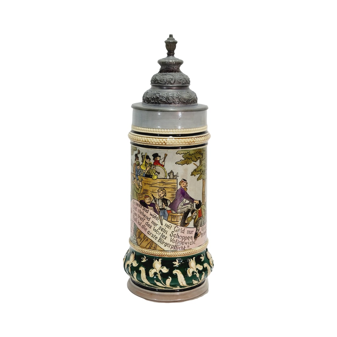 Dmler & Breiden #767, German Beer Stein, Town Musicians (1 of 13)