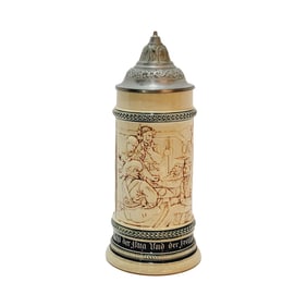 Simon Peter Gerz #991, German Beer Stein, Tavern Scene