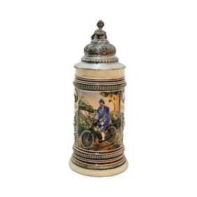 Marzi & Remy #97, German Beer Stein, Bicycler