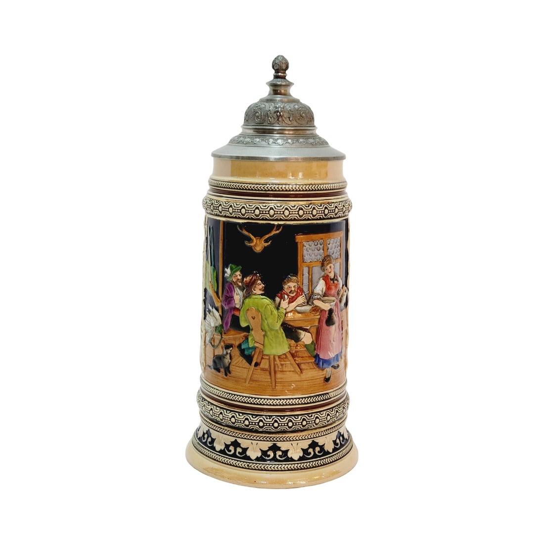 Marzi & Remy #243A, German Beer Stein, Tavern Scene (1 of 7)