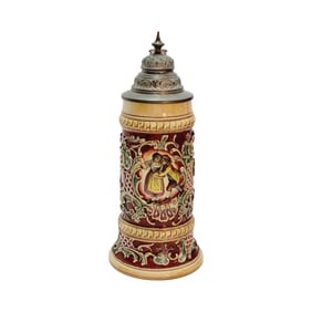 Adolf Diesinger #33, German Beer Stein, Courting Couple