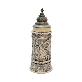 Adolf Diesinger #666, German Beer Stein, Couple Dancing