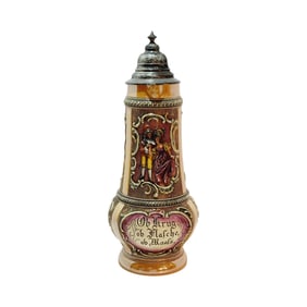 Adolf Diesinger #538, German Beer Stein, Courting Couple