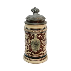 Merkelbach & Wick Stein, German Beer Stein, Bird with a Saying