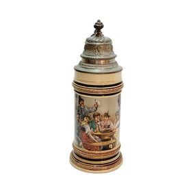 Dmler & Breiden Stein, German Beer Stein, Festive Germans Drinking