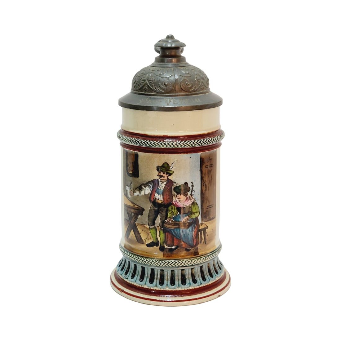 Reinhold Hanke #948, German Beer Stein, Festive German Couple (1 of 10)