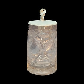 Glass Stein, German Beer Stein, Bubble Stein