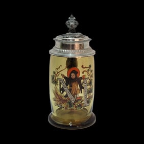 Glass Stein, German Beer Stein, Munich Child Stein