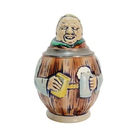Gerz Character Stein, German Character Stein, Monk with Book & Stein