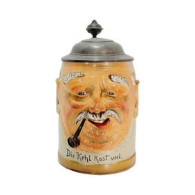 Character Stein, German Character Stein, Man with Pipe