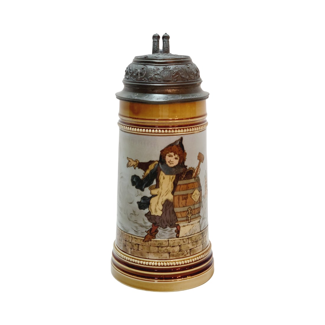Mettlach #2767, German Beer Stein, Munich Child (1 of 9)