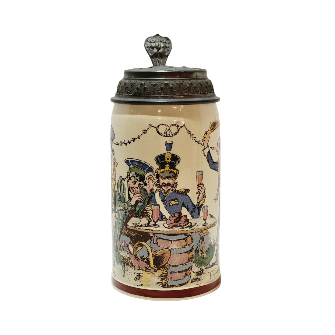 Mettlach #1909/1110, German Beer Stein, Drinking Companions of the Past (1 of 8)