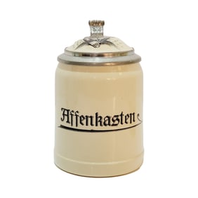 Mettlach #1526, German Beer Stein, Affenkasten