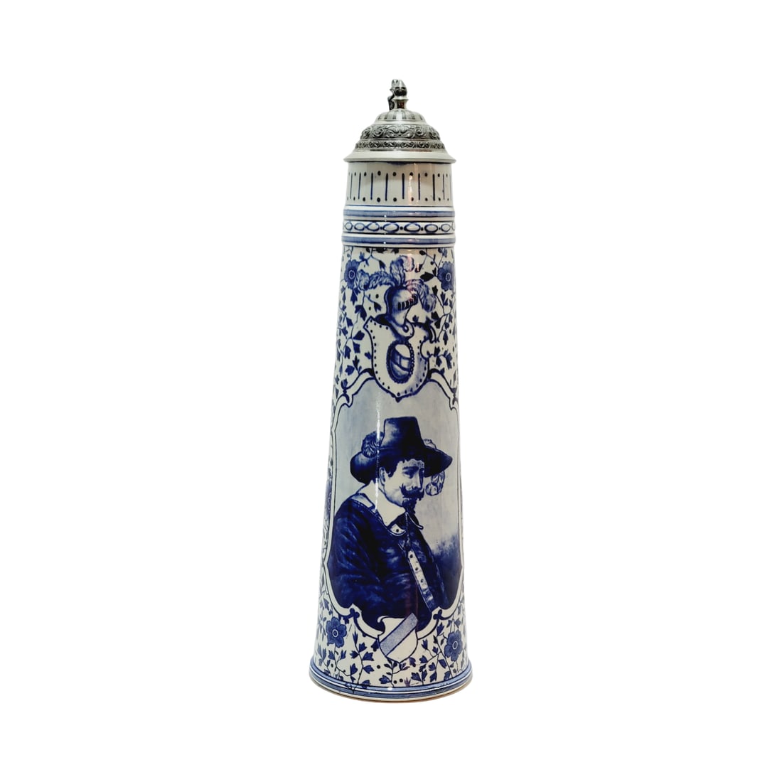 Royal Bonn Delft #4799/122, German Beer Stein, Early Dutch Portrait Stein (1 of 10)
