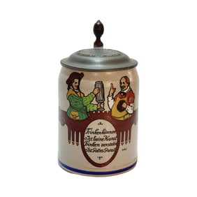 Marzi & Remy Stein, German Beer Stein, Germans Drinking with Verse