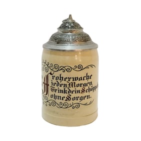 Merkelbach & Wick Stein, German Beer Stein, Child's Stein with Saying
