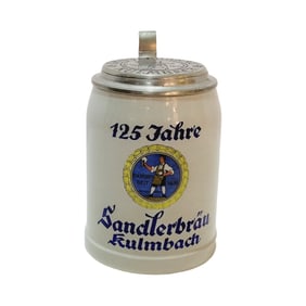 Wick-Werke Stein, German Brewery Stein, Sandlerbrau 125 Year Jubilee