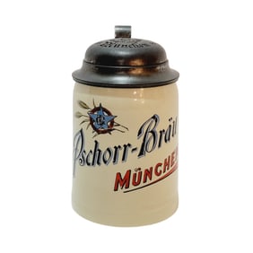 A.J. Thewalt Stein, German Brewery Stein, Pschorr-Brau Munchen