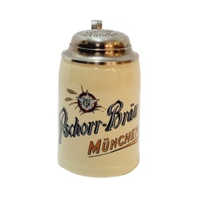 Merkelbach & Wick Stein, German Brewery Stein, Pschorr - Brau Munchen