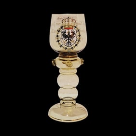 Bohemian Glass, German Roemer Glass, Friedrich Leopold Prince of Prussia s/t Bernhard Prince of Grg.