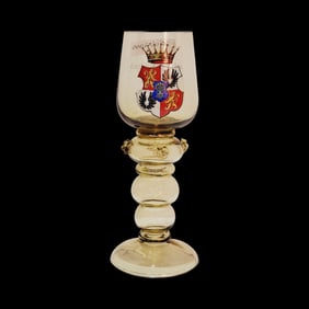 Bohemian Glass, German Roemer Glass, Count von Haber s/l. H von Feilitzsch z. fr. Erg. Lips, S.S.
