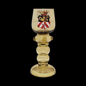 Bohemian Glass, German Roemer Glass, Baron von Treutler! s/t. Friedrich Leopold Prinz von