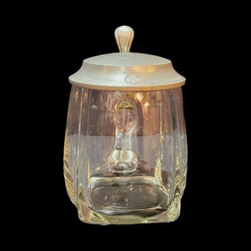 Glass Stein, German Regimental Stein, Pionier von Heidelberg