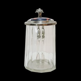 Glass Stein, German Beer Stein, Kronprinz Fr. Wilhelm