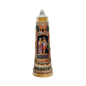 Gerz #3661, German Beer Stein, Couple Strolling