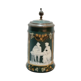 Mettlach #2755, German Beer Stein, Drinkers
