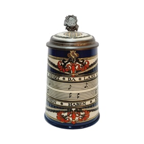 Mettlach #2097, German Beer Stein, In Praise of Song