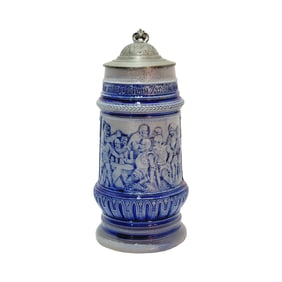 Reinhold Hanke #368, German Beer Stein, Knights Drinking
