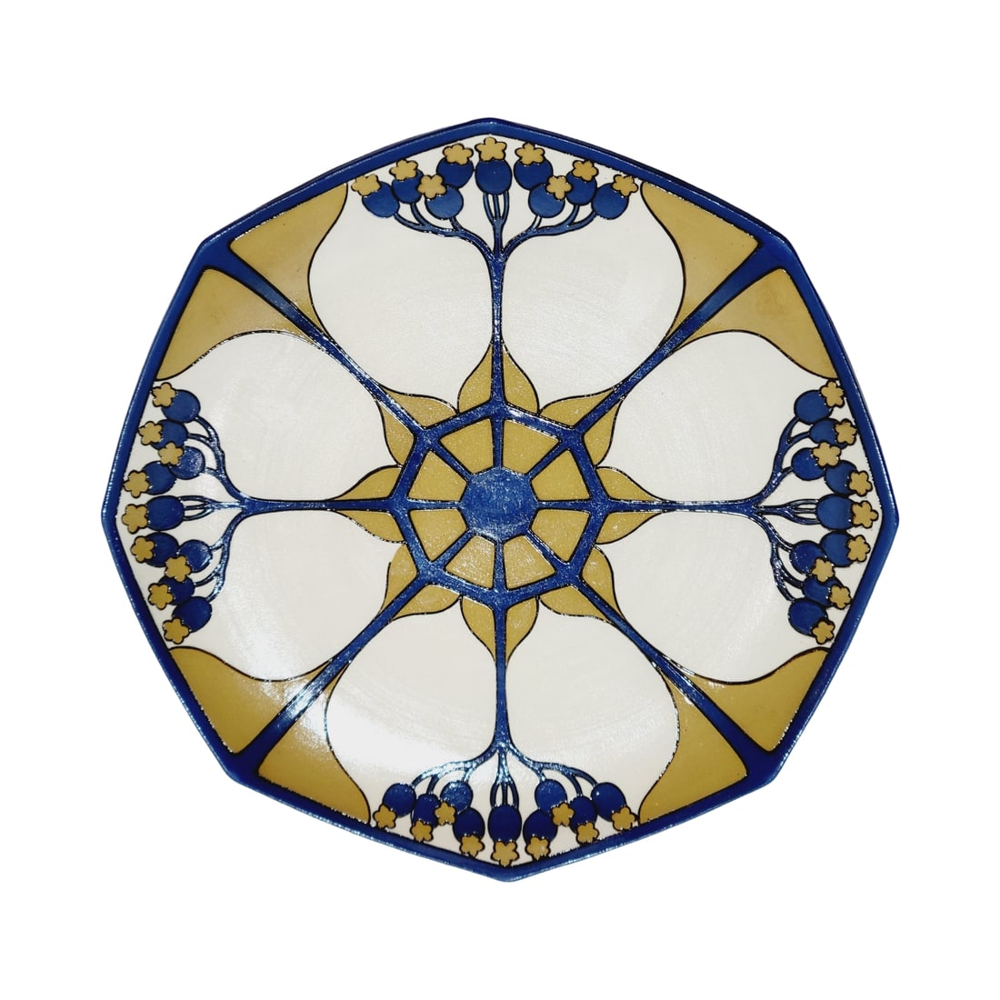 Mettlach #3096 I, German Plate, Art Nouveau Design (1 of 2)