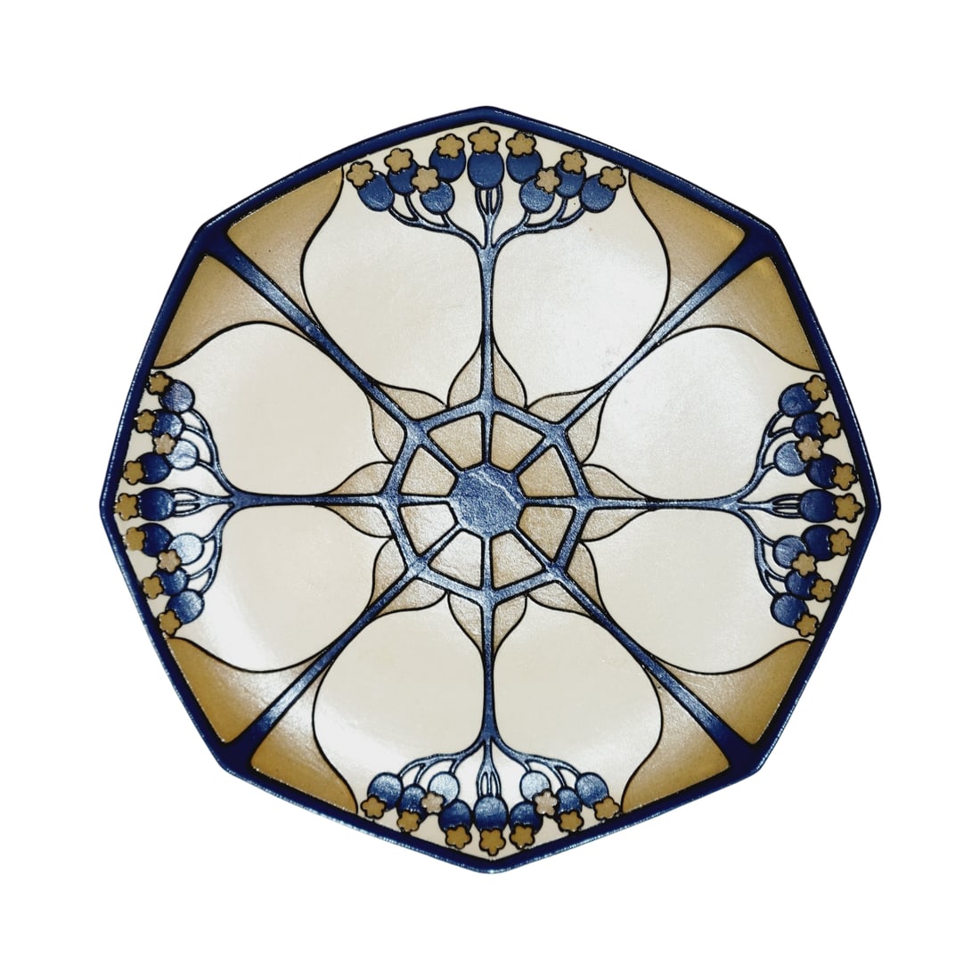 Mettlach #3096 I, German Plate, Art Nouveau Design (1 of 2)