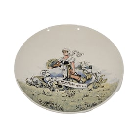 Mettlach #1044/1025, German Plate, Maiden Serving Plate