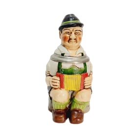 Reinhold Merkelbach #4156, German Character Stein, Musician