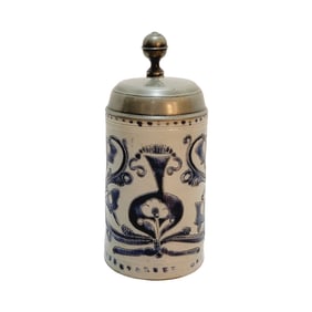 Westerwald Stein, German Beer Stein, Floral Design