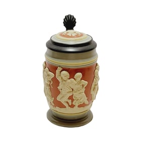 Mettlach #2086 V, German Beer Stein, Peasant Dance