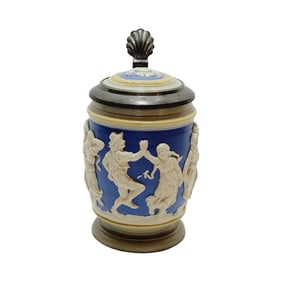 Mettlach #2086 V, German Beer Stein, Peasant Dance