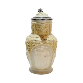Mettlach #6 II, German Beer Stein, Germania, Noah & King David