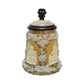 Mettlach #1467, German Beer Stein, Four Seasons