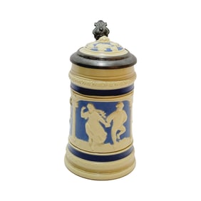 Mettlach #2246, German Beer Stein, Peasant Dance