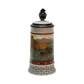 Mettlach #2833 C, German Beer Stein, Loreley