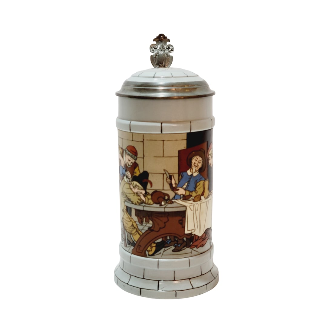 Mettlach #2880 I, German Beer Stein, Tavern Scene (1 of 7)